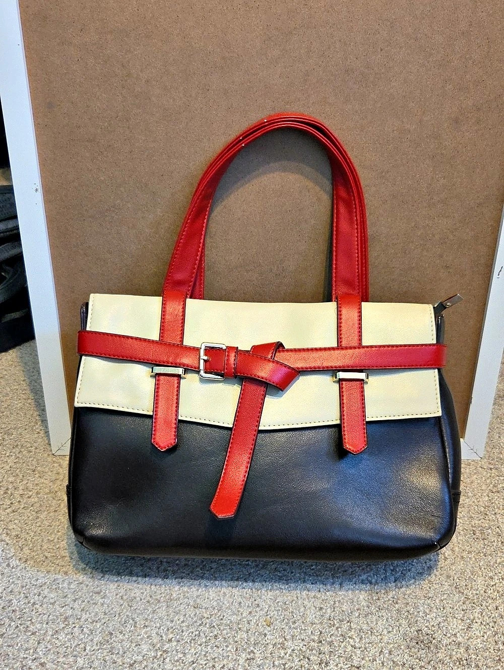 XYZ Color Block Tote Bag